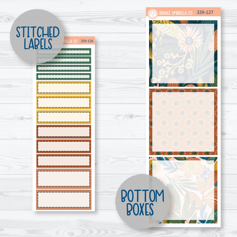 Floral Leaf Kit | A5 Daily Duo Planner Kit Stickers | Rainforest | 339-121