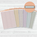 Skinny Label Planner Stickers | Bold Blooms Palette | BB-014-019