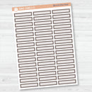 Skinny Label Planner Stickers | Bold Blooms Palette | BB-014-019