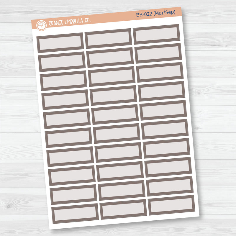 Quarter Box Label Planner Stickers | Bold Blooms Palette | BB-020-025