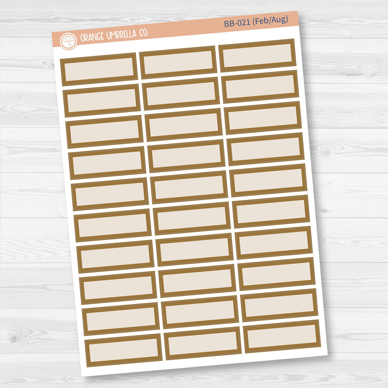 Quarter Box Label Planner Stickers | Bold Blooms Palette | BB-020-025