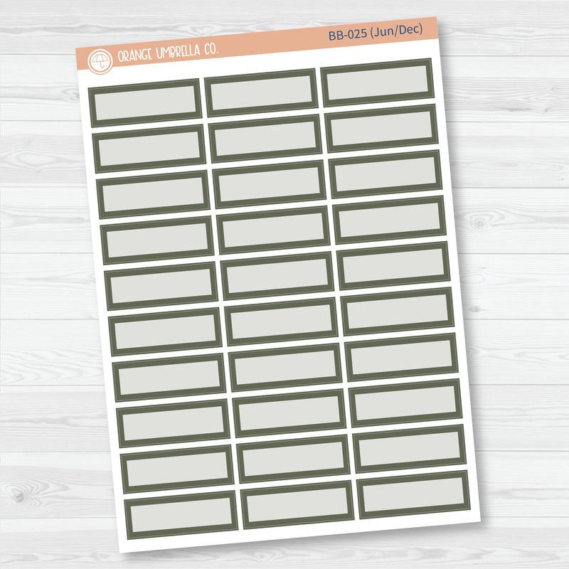 Quarter Box Label Planner Stickers | Bold Blooms Palette | BB-020-025