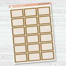 Half Box Label Planner Stickers | Bold Blooms Palette | BB-026-031