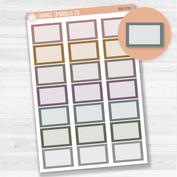 Bold Blooms Half Box Planner Stickers | Erin Condren Color Palette Basic Labels | BB-039