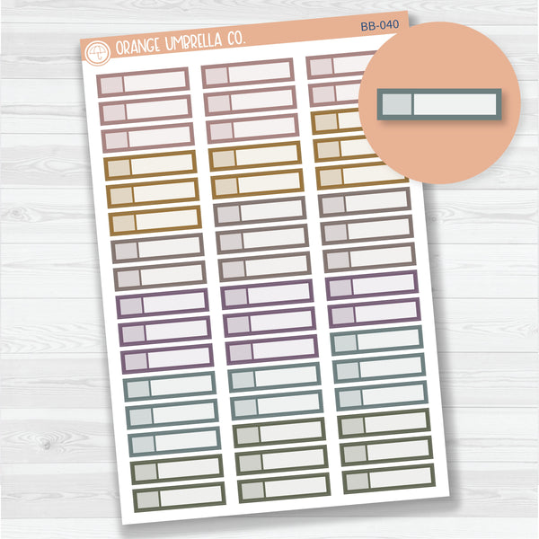 Skinny Appointment Planner Stickers | ECLP Bold Blooms Mixed Sheet | BB-040