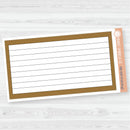 A5 Lined Box Dashboard Planner Stickers | Bold Blooms Palette | BB-048-053