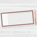 7x9 Habit Tracker Dashboard Planner Stickers | Bold Blooms Palette | BB-054-059