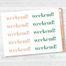 NP-Weekend Banners Planner Stickers | F19 | ECP-105-ECP-110