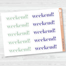 NP-Weekend Banners Planner Stickers | F19 | ECP-105-ECP-110