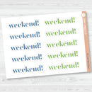 NP-Weekend Banners Planner Stickers | F19 | ECP-105-ECP-110