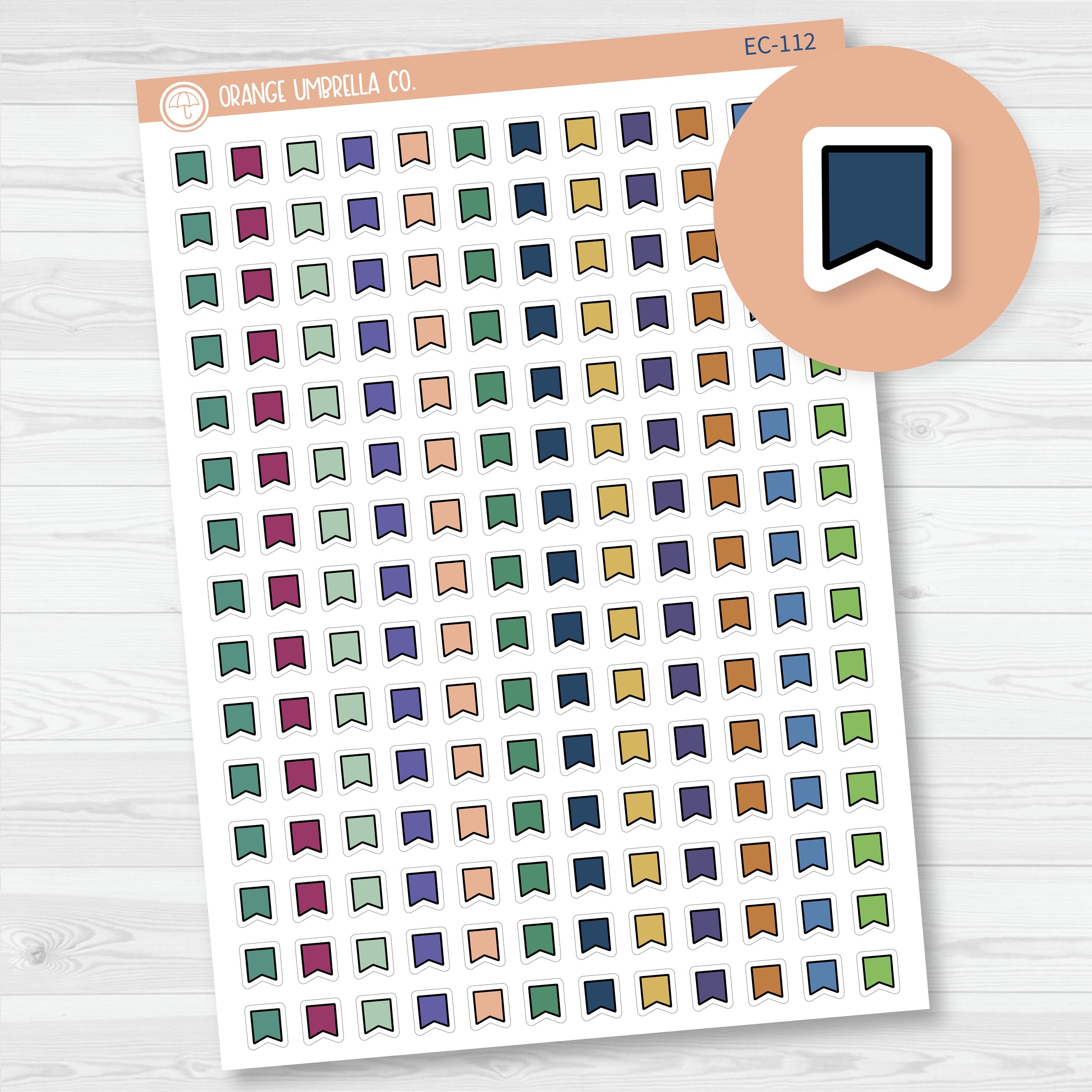 CLEARANCE | Tiny Kit Flags Planner Stickers from Kits | 2024-2025 ...