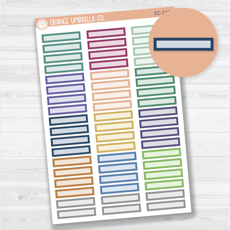 EC Mixed Skinny Label Planner Stickers | Erin Condren Evolve Palette | ECP-119