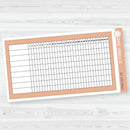 A5 Habit Tracker Dashboard Planner Stickers | EC Palette Jan to June | F19 | ECP-126-ECP-131