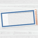 7x9 Habit Tracker Dashboard Planner Stickers | EC Palette July to Dec | ECP-156-ECP-161