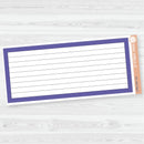 7x9 Lined Box Dashboard Planner Stickers | EC Palette Jan to June | ECP-162-ECP-167