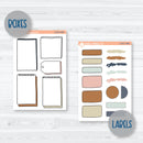 Bohemian Universal Planner Kit | Journal Style Planner Kit Stickers | U-017