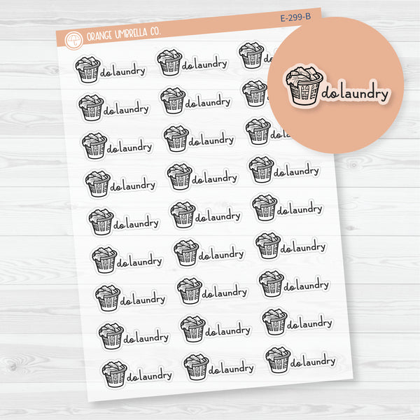 Do Laundry Planner Stickers | F16 | Clear Matte | E-299-BCM