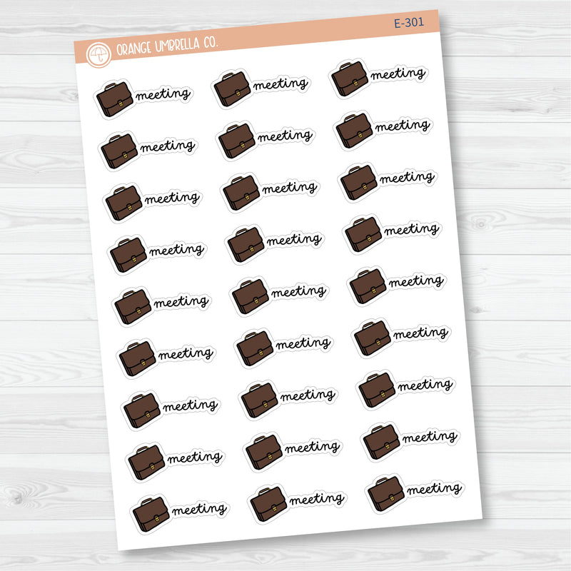 Meeting Planner Stickers | F16 | E-301
