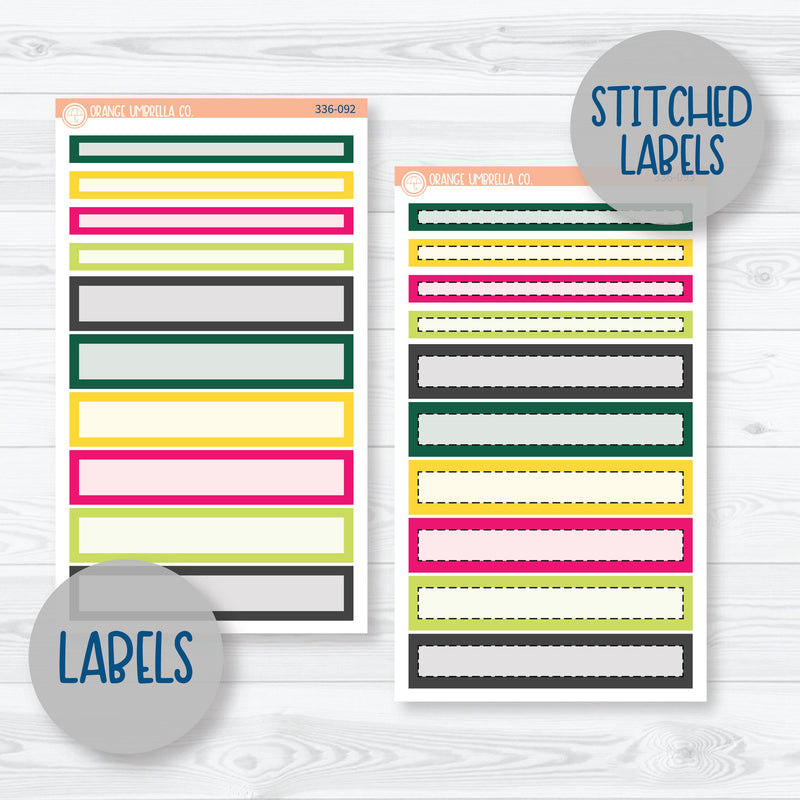 Summer Bird & Drink Kit | 7x9 Compact Vertical Planner Kit Stickers | Birds of Paradise | 336-091