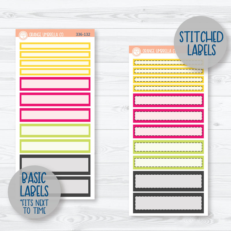 Summer Birds and Drink Kit | 7x9 Daily Duo Planner Kit Stickers | Birds of Paradise | 336-131