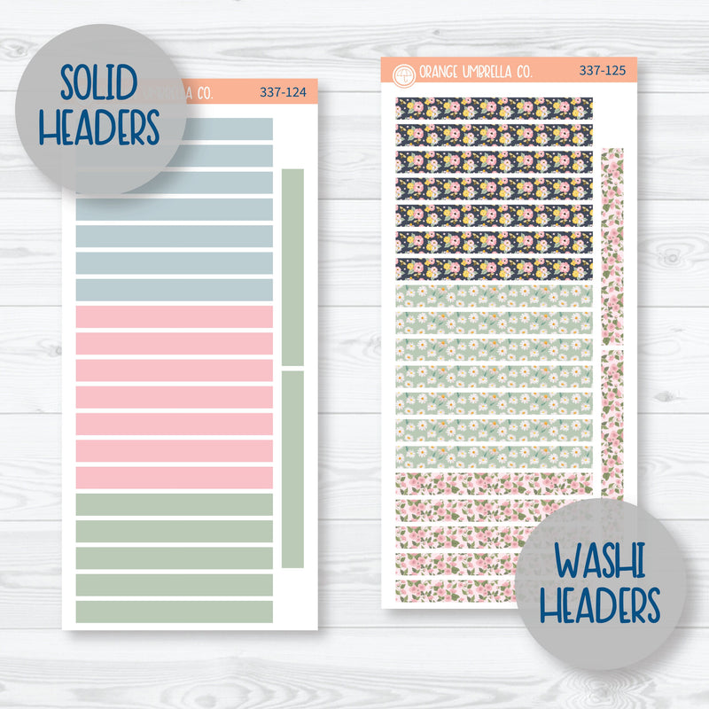 Bees Lemons & Sunflower Kit | A5 Daily Duo Planner Kit Stickers | Porch Picnic | 337-121