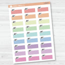 Appt Hobonichi Color Stitched Quarter Box Planner Stickers | L-508