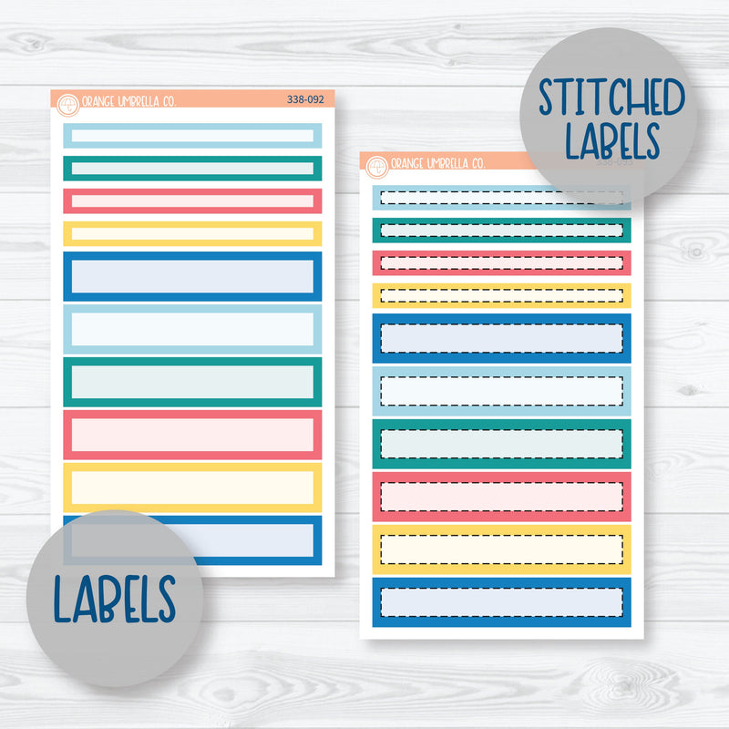 Back To School Kit | 7x9 Compact Vertical Planner Kit Stickers | School Supplies | 338-091