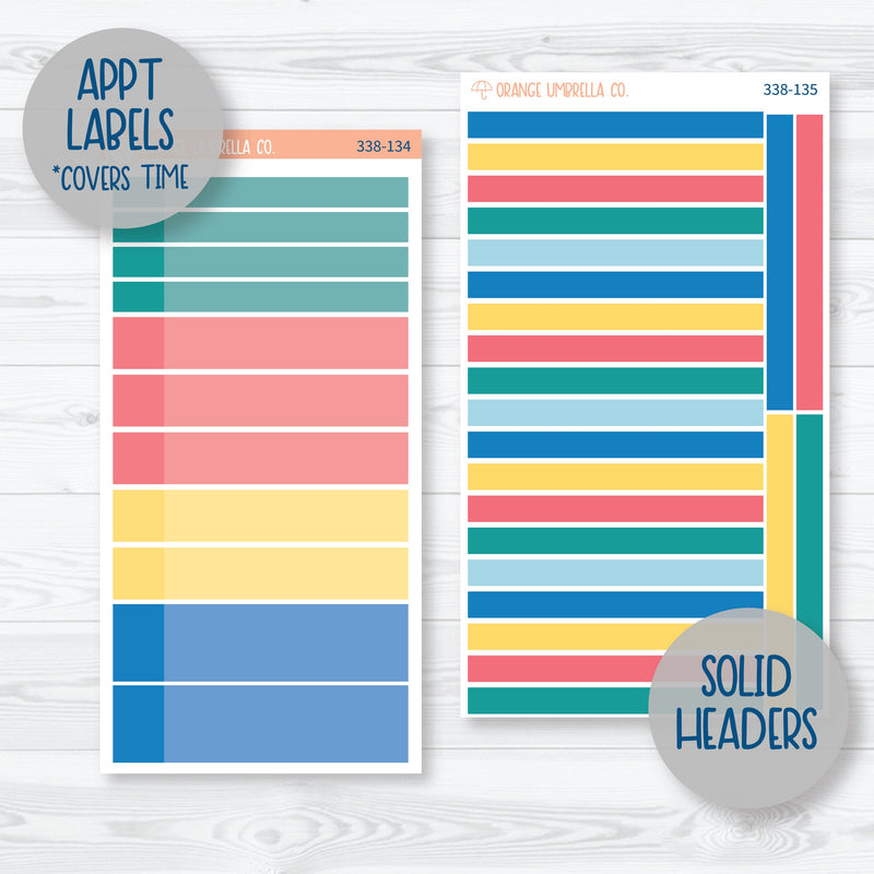 Back To School | 7x9 Daily Duo Planner Kit Stickers | School Supplies | 338-131