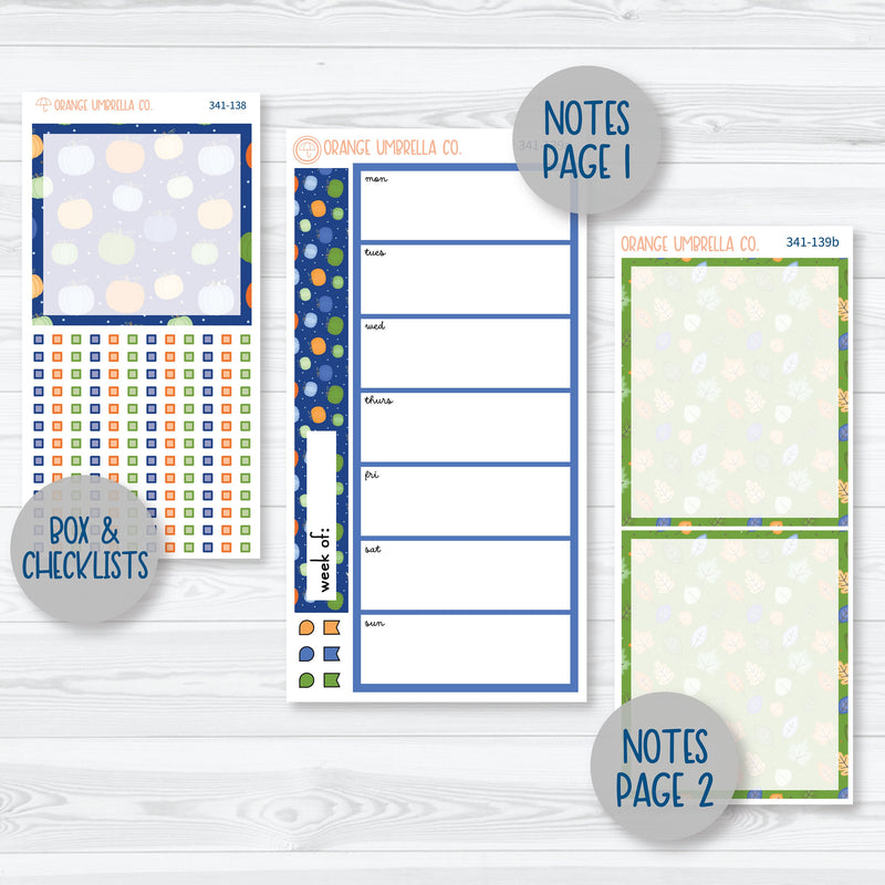 Pumpkins & Pickup Trucks | 7x9 Daily Duo Planner Kit Stickers | Pumpkin Pickups | 341-131