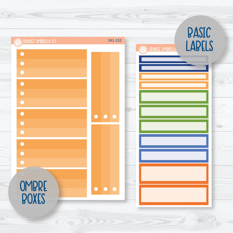 Pumpkin & Pickup Trucks | 7x9 Plum Daily Planner Kit Stickers | Pickup Pumpkins | 341-151