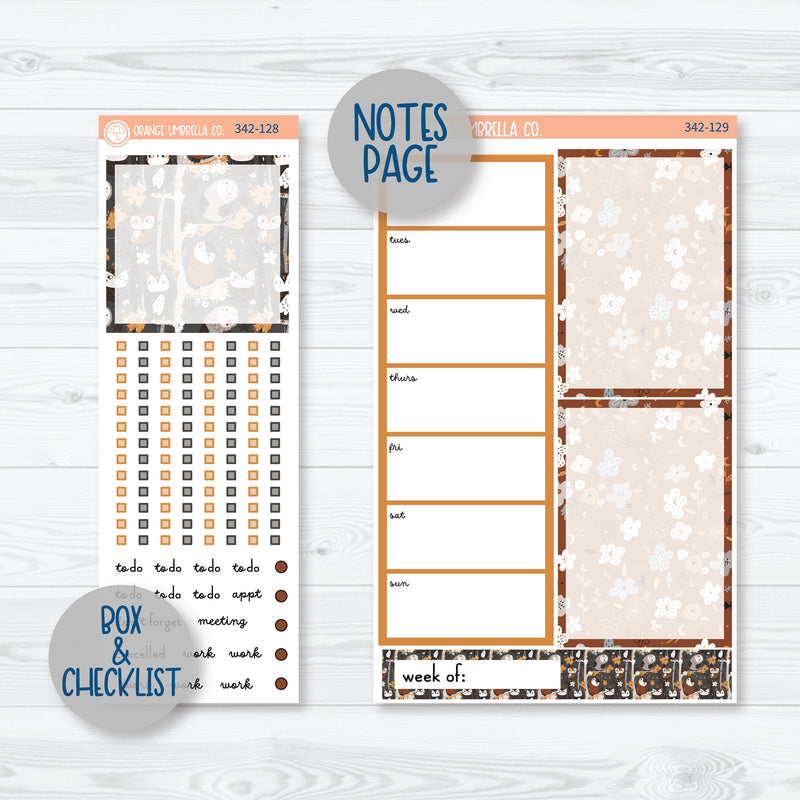 Owl Planner Kit | A5 Daily Duo Planner Kit Stickers | Side Eye | 342-121