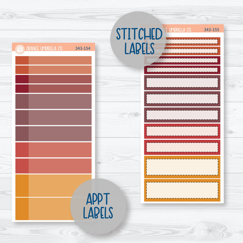 Autumn Pumpkins & Florals | 7x9 Plum Daily Planner Kit Stickers | Amber Waves | 343-151