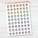 Hand Doodled Clock Icon Planner Stickers | I-475