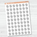 Hand Doodled Cat Icon Planner Sticker | I-478