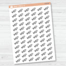 Hand Doodled Airplane Icon Planner Stickers | I-479