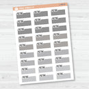 Meeting Hobonichi Color Stitched Quarter Box Planner Stickers | L-509