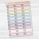 Hand Doodled Headphones Color Label Planner Stickers | Solid Color Labels | L-513
