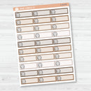 Hand Doodled Headphones Color Label Planner Stickers | Solid Color Labels | L-513