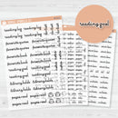 Reading Note Sheet Builder Planner Stickers | Clear Matte | M-013-, M-014 & M-015-BCM