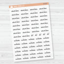 Reading Note Sheet Builder Planner Stickers | Clear Matte | M-013-, M-014 & M-015-BCM