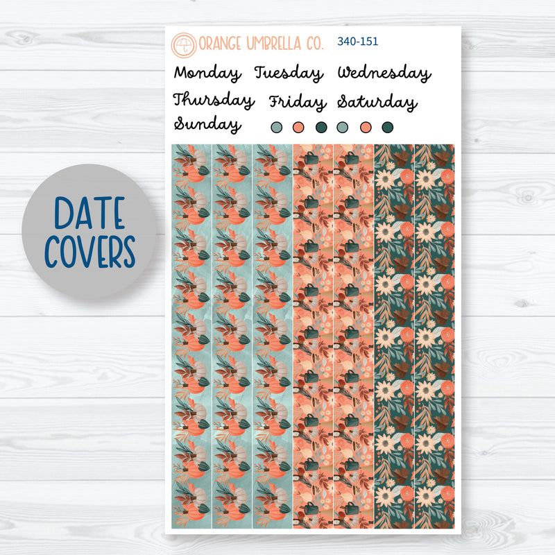 Fall Autumn Stickers | 7x9 Plum Daily Planner Kit Stickers | Fall Farmer's Market | 340-151