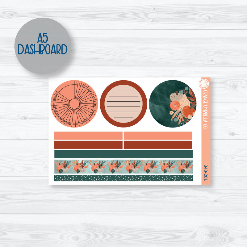 Fall Autumn Stickers | Plum Dashboards Planner Kit Stickers | Fall Farmer's Market | 340-201