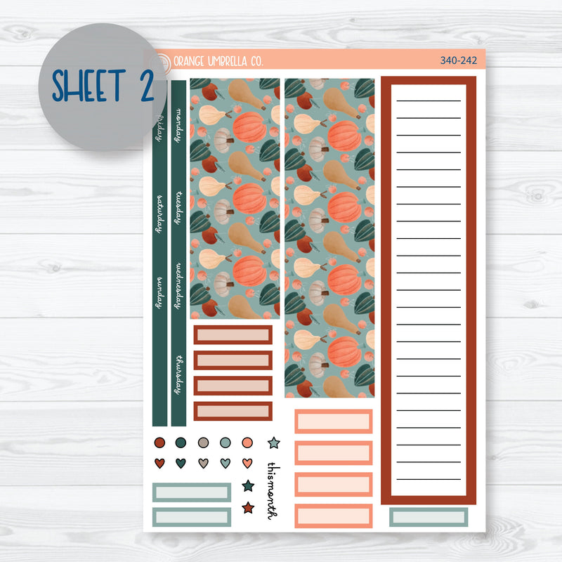 Fall Autumn Stickers | EC Monthly & Dashboard Planner Kit Stickers | Fall Farmer's Market | 340-241