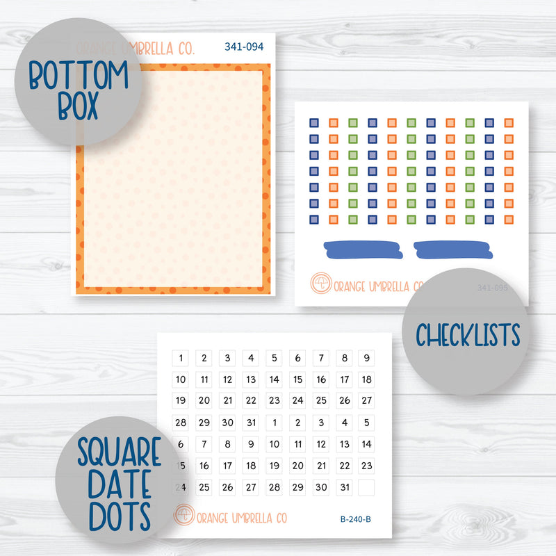 Pumpkins & Pickup Trucks | 7x9 Compact Vertical Planner Kit Stickers | Pickup Pumpkins | 341-091