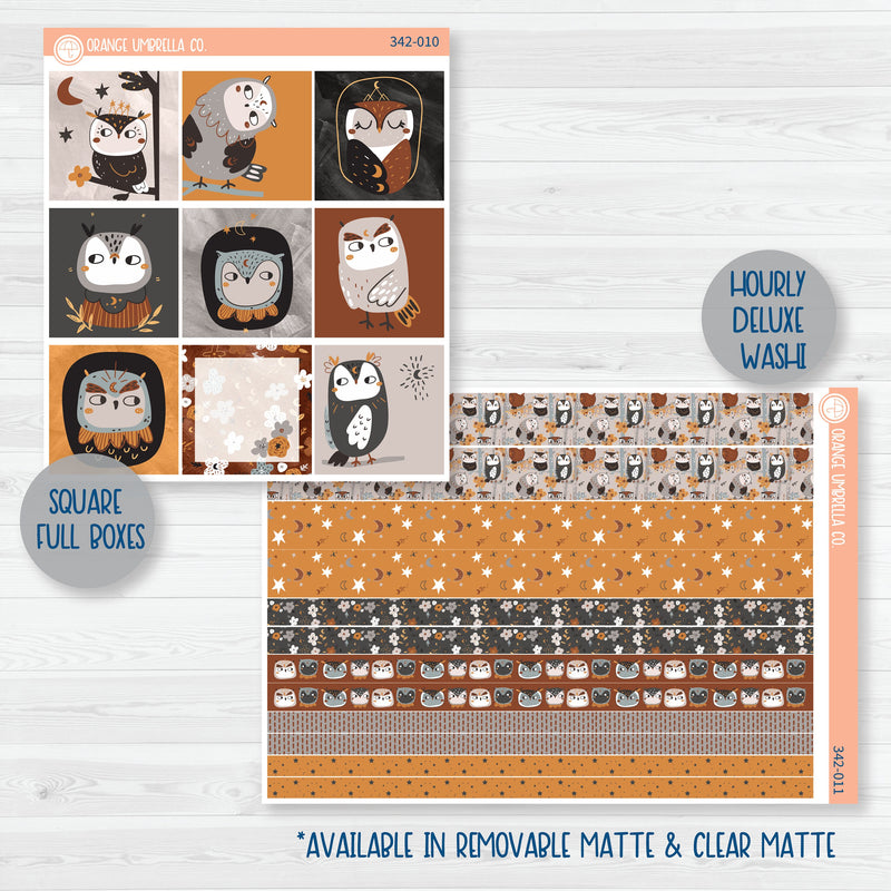 Owl Planner Kit | Weekly Planner Kit Stickers | Side Eye | 342-001