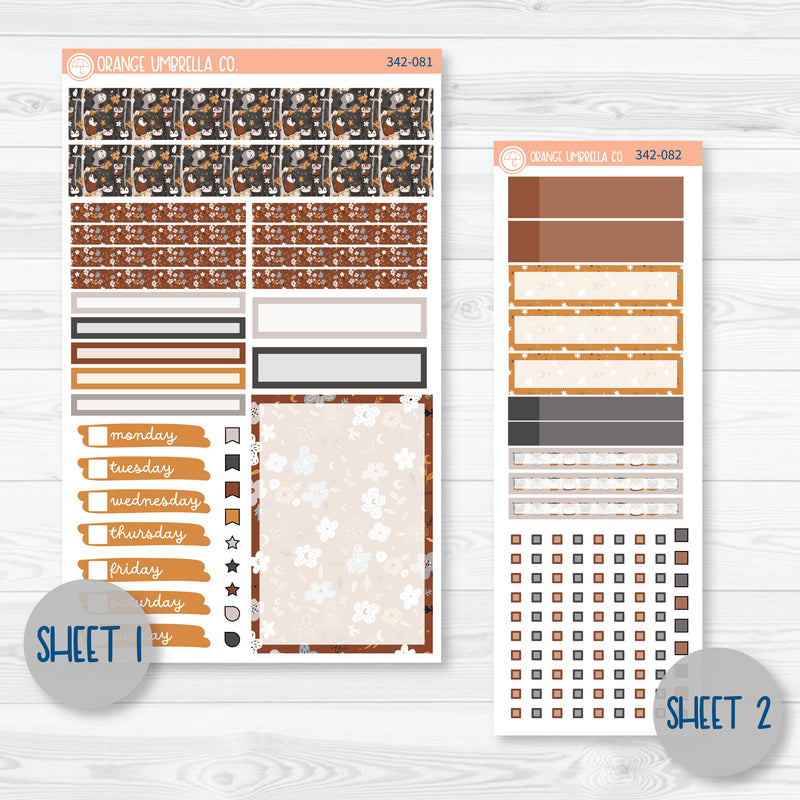 Owl Planner Kit | Compact Vertical Planner Kit Stickers for Erin Condren | Side Eye | 342-081