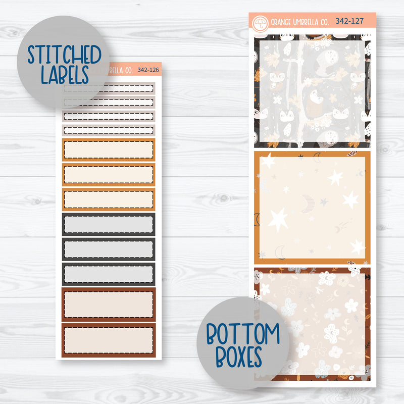 Owl Planner Kit | A5 Daily Duo Planner Kit Stickers | Side Eye | 342-121