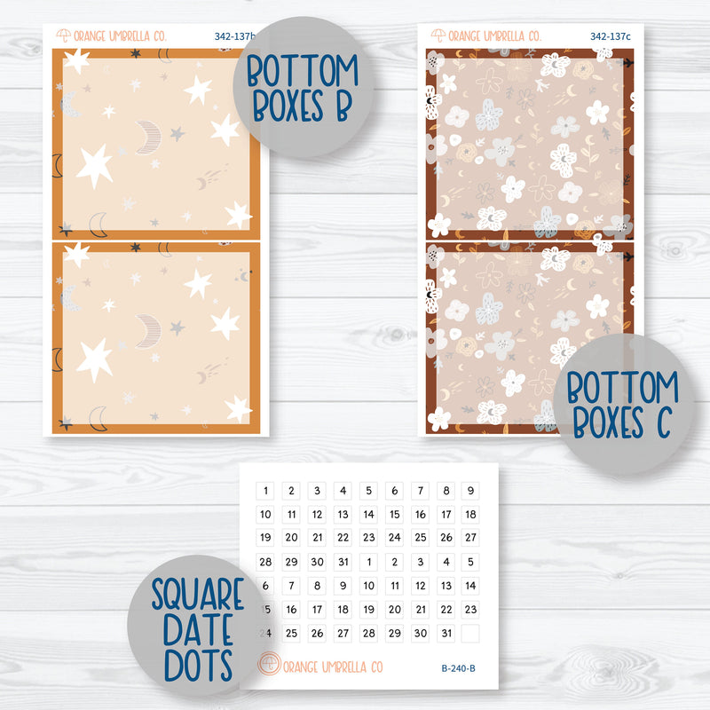 Owl Planner Kit | 7x9 Daily Duo Planner Kit Stickers | Side Eye | 342-131