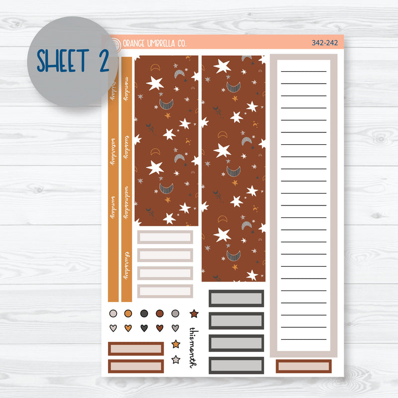 Owl Planner Kit | A5 EC Monthly & Dashboard Planner Kit Stickers | Side Eye | 342-241