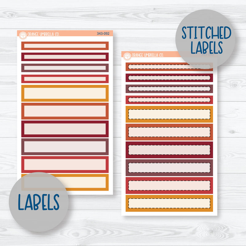 Autumn Pumpkin & Floral Kit | 7x9 Compact Vertical Planner Kit Stickers | Amber Waves | 343-091